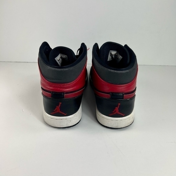 ?nike Air Jordan 1 Mid \'Gym Red\' Men\'s Sneaker Size 11.5 Black Red 554724-024 main image 7